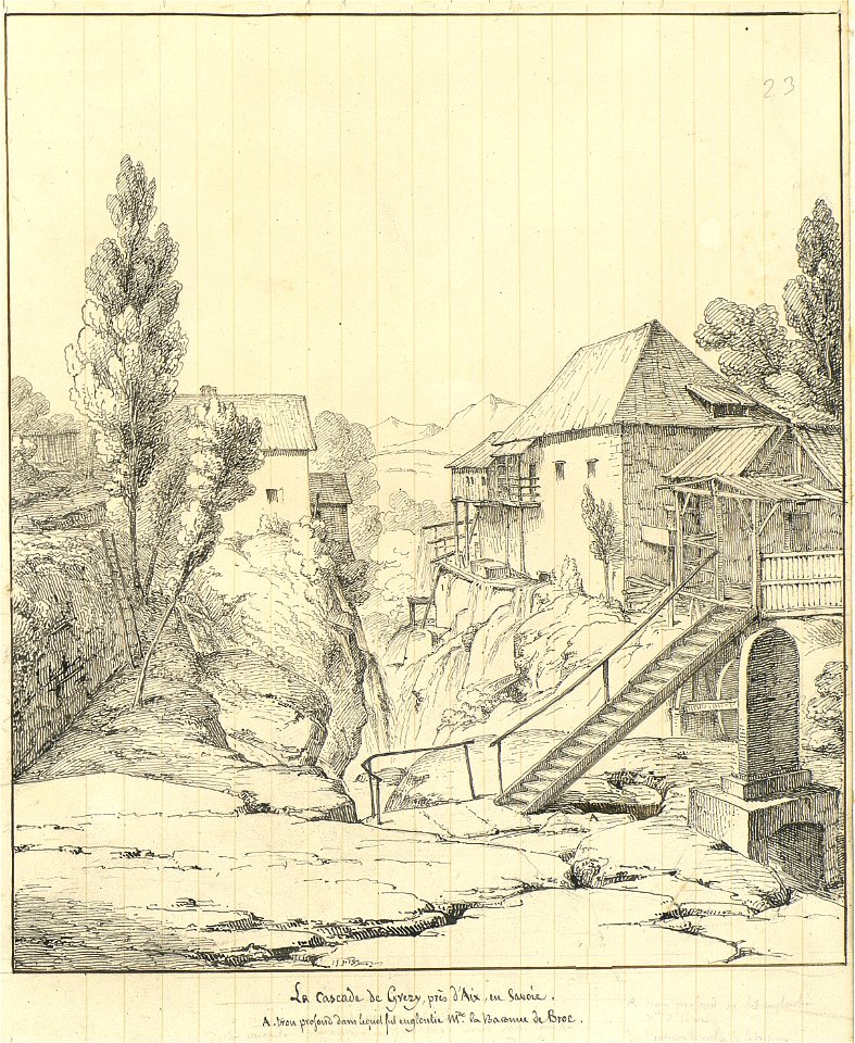 Voyage à Rome, vol 1 - 089 - Cascade de Grézy