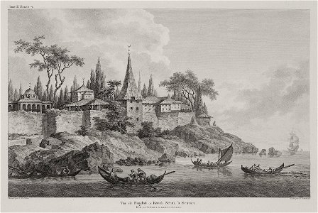 Vue de Bagdad ou Kavak Séraï, à Scutari Bâti par Soliman à la manière Persanne - Choiseul-gouffier Gabriel Florent Auguste De - 1822