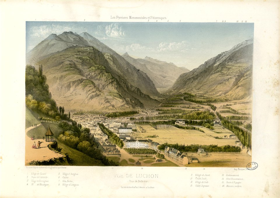 Vue de Luchon (Prise de Belle-Vue) - Fonds Ancely - B315556101 A GORSE 4 008