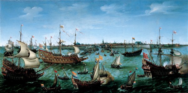 VROOM Hendrick Cornelisz The Arrival at Vlissingen of the Elector Palatinate Frederick V