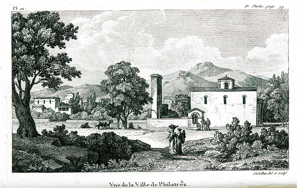 Vue de la ville de Philatrea - Castellan Antoine-laurent - 1808