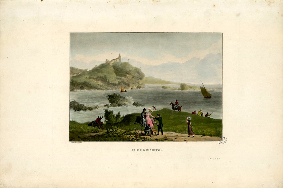 Vue de Biaritz (i.e. Biarritz) - Fonds Ancely - B315556101 A GARNERAY 004