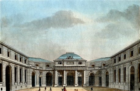Vue de l'Hotel des Monnoies de Paris prise dans la Cour