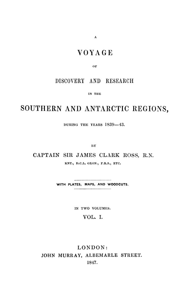 Voyage Southern and Antarctic Regions-1847-0013