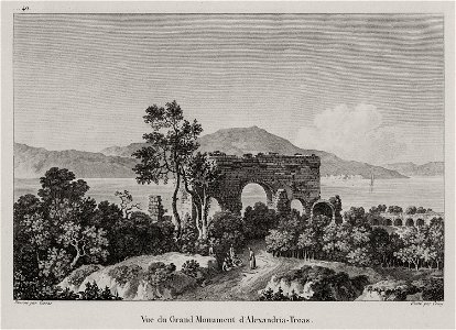 Vue du Grand Monument d'Alexandria-Troas - Choiseul-gouffier Gabriel Florent Auguste De - 1822