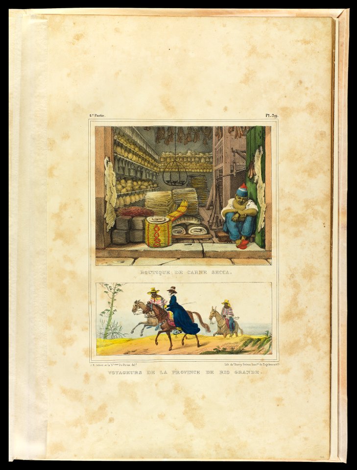 Voyageurs de la province de Rio Grande (2), da Coleção Brasiliana Iconográfica