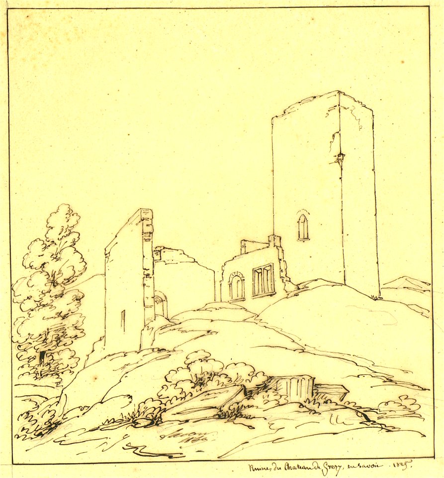 Voyage à Rome, vol 1 - 092 - château de Grézy