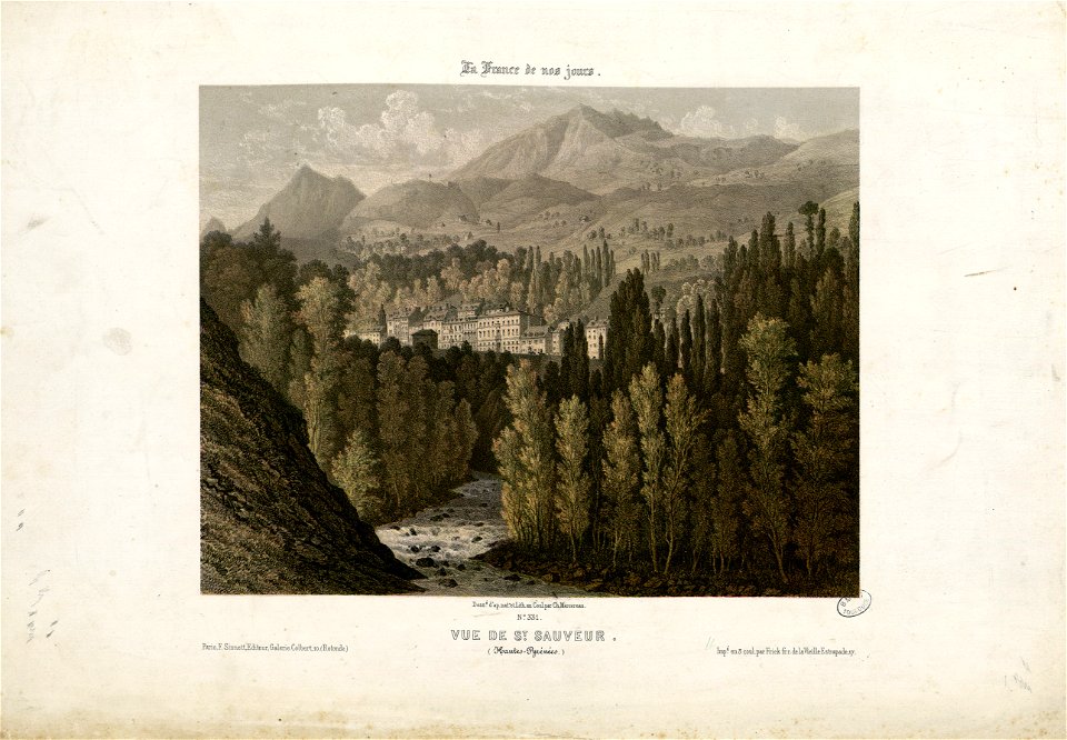 Vue de St. Sauveur (Hautes-Pyrénées) - Fonds Ancely - B315556101 A MERCEREAU 7 030