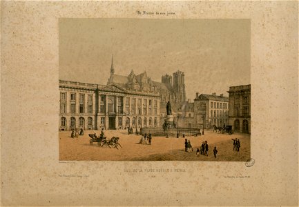 Vue de la Place Royale à Reims - Fonds Ancely - B315556101 A MERCEREAU 7 072