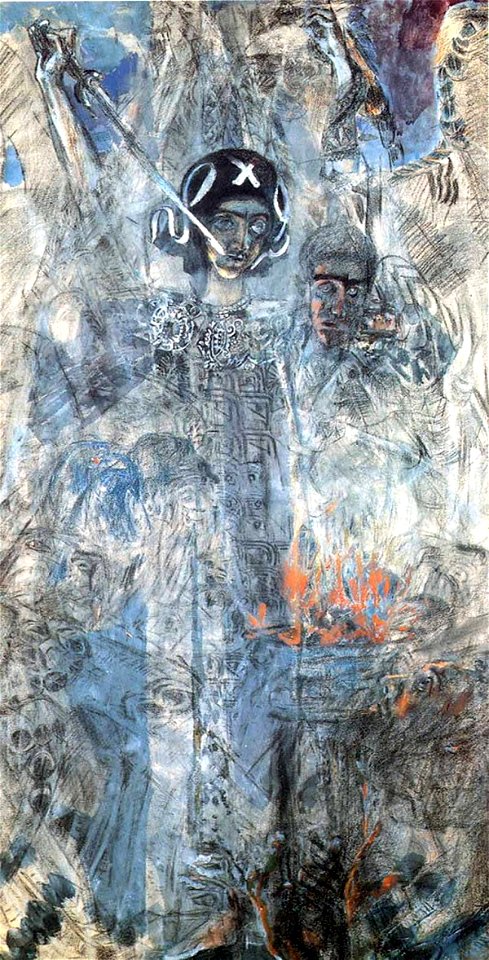 Vrubel Videnie proroka Iezekiilya 1906