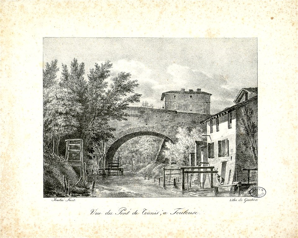 Vue du pont de Tounis à Toulouse - Fonds Ancely - B315556101 A SOULIE 003