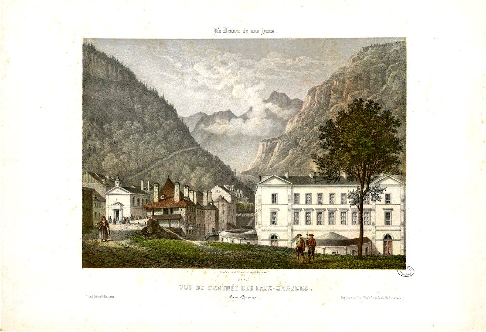 Vue de l'entrée des Eaux-Chaudes (Basses-Pyrénées) - Fonds Ancely - B315556101 A MERCEREAU 7 065