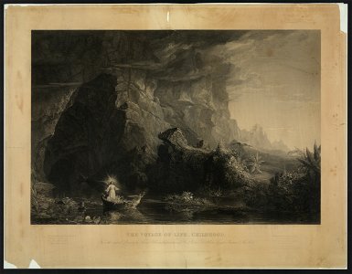 Voyage of life - childhood From the original painting by Thomas Cole, in the possession of Rev'd Gorham D. Abbott, Spingler Institute, New York - - painted by Thomas Cole ; engraved by James LCCN2009633811