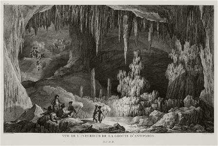 Vue de l'interieur de la Grotte d'Antiparos - Choiseul-gouffier Gabriel Florent Auguste De - 1782