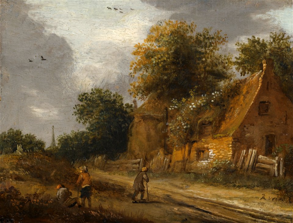 Roelof Janzs. van Vries Three figures passing