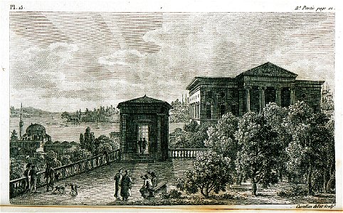 Vue de Constantinople prise des fenêtres du Palais de France - Castellan Antoine-laurent - 1811