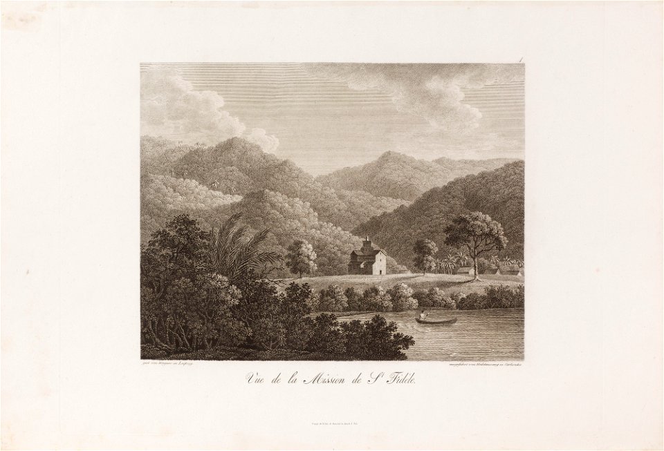 Vue de la Mission de St Fidèle, da Coleção Brasiliana Iconográfica