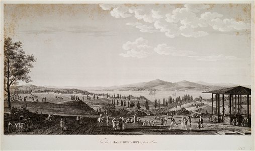 Vue du Champ des Morts, près Péra - Melling Antoine Ignace - 1819