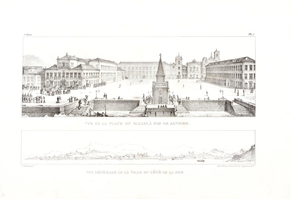 Vue de la place du palais, à Rio de Janeiro (2), da Coleção Brasiliana Iconográfica