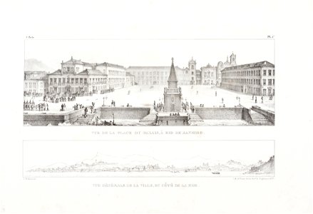 Vue de la place du palais, à Rio de Janeiro (2), da Coleção Brasiliana Iconográfica