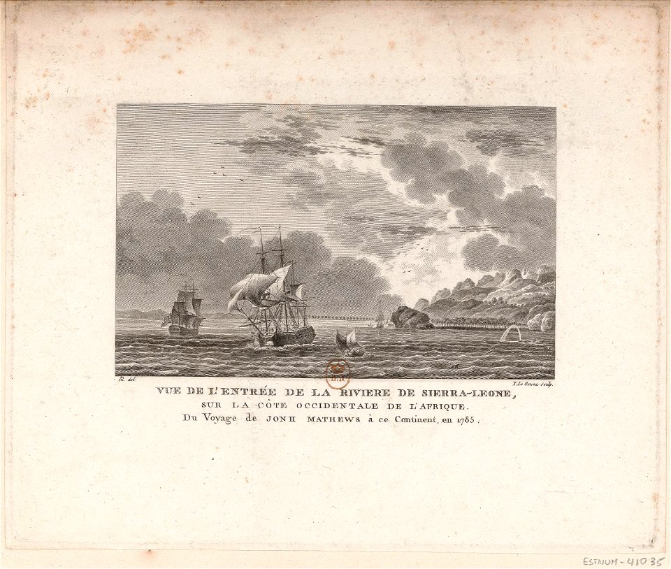 Vue de l'entrée de la rivière de Sierra-Leone btv1b531855174