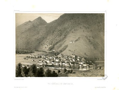 Vue générale de Cauterets (Hautes-Pyrénées, 13) - Fonds Ancely - B315556101 A AUBRUN 1 009