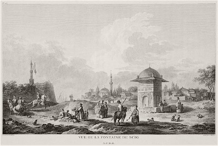 Vue de la fontaine de Scio - Choiseul-gouffier Gabriel Florent Auguste De - 1782