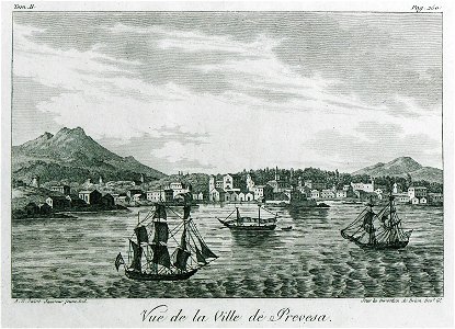 Vue de la ville de Prevesa - Grasset De Saint-sauveur André - 1800. Free illustration for personal and commercial use.