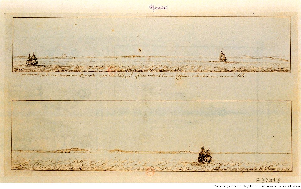 Vue des rives de la Garonne, par Hermann van der Hem, btv1b77418905