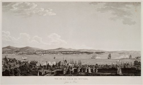 Vue de la ville de Scutari, prise à Péra - Melling Antoine Ignace - 1819