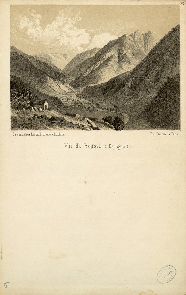 Vue de Bonost (i.e. Bossòst) (Espagne) - Fonds Ancely - B315556101 A PAPIER 2 006