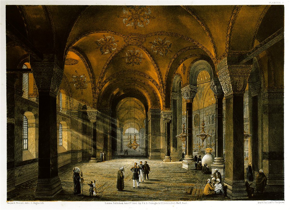 Vue de l'entrée du côté du nord - Fossati Gaspard - 1852