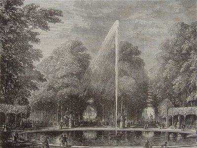 Vu du bassin du parc de Bruxelles