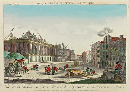 Vue de la Facade du Louvre