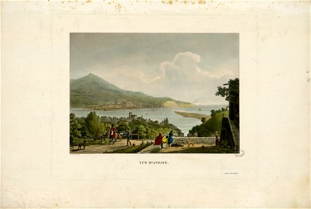 Vue d'Andaye (i.e. Hendaye) - Fonds Ancely - B315556101 A GARNERAY 006
