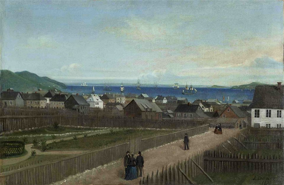 Vue de la ville de Saint-Pierre