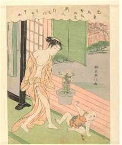 Vrouw en ondeugend kind-Rijksmuseum RP-P-1956-626