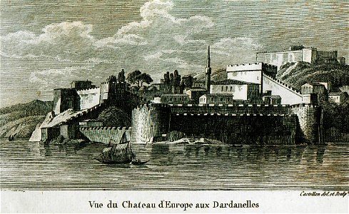 Vue de Chateau d'Europe aux Dardanelles - Castellan Antoine-laurent - 1811