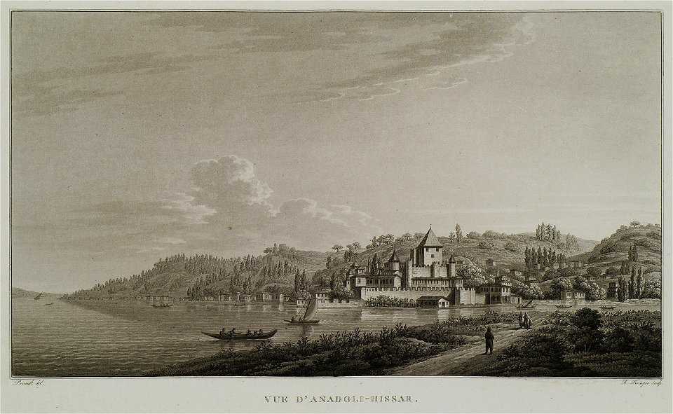 Vue d'Anadoli-Hissar - Pertusier Charles - 1817