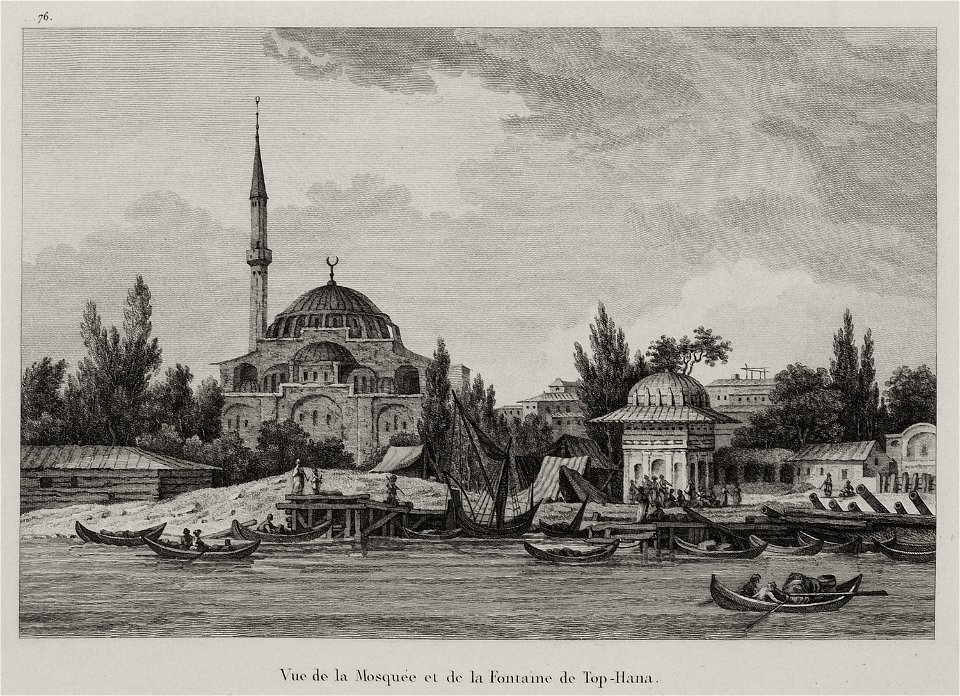 Vue de Mosquée et de la Fontaine de Top-Hana - Choiseul-gouffier Gabriel Florent Auguste De - 1822