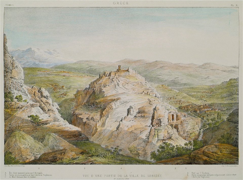Vue d'une partie de la ville de Lebadée - Rey Etienne - 1867