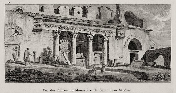 Vue des Ruines de Saint Jean Studius - Choiseul-gouffier Gabriel Florent Auguste De - 1822