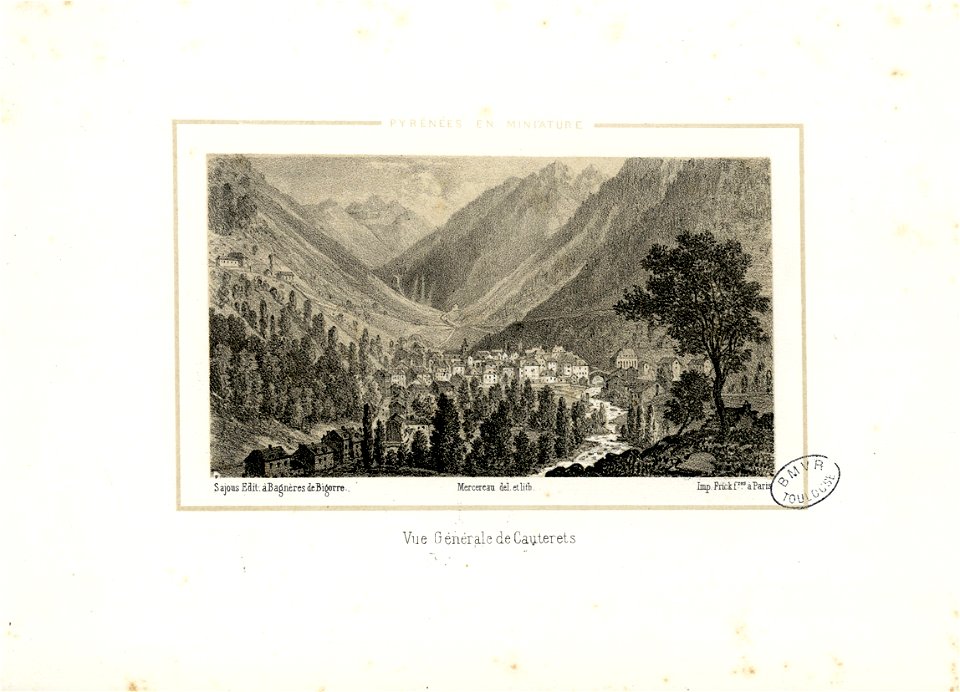 Vue Générale de Cauterets - Fonds Ancely - B315556101 A MERCEREAU 2 012