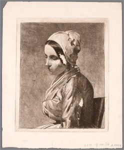 Vrouwenportret naar links, objectnr A 14144