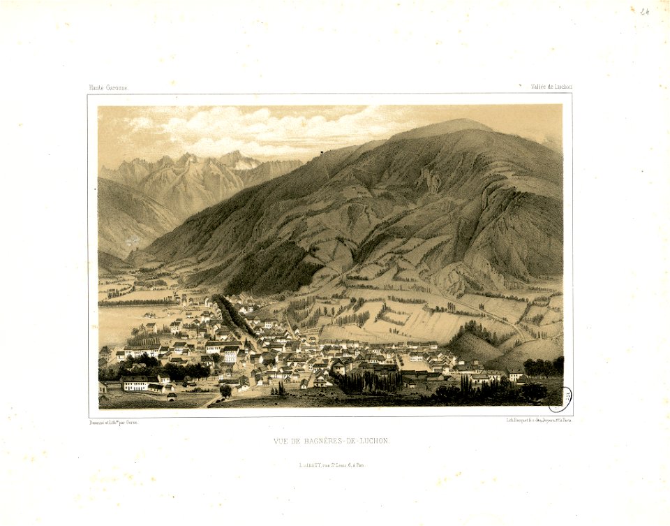 Vue de Bagnères-de-Luchon (Haute-Garonne-Vallée de Luchon) - Fonds Ancely - B315556101 A GORSE 9 026