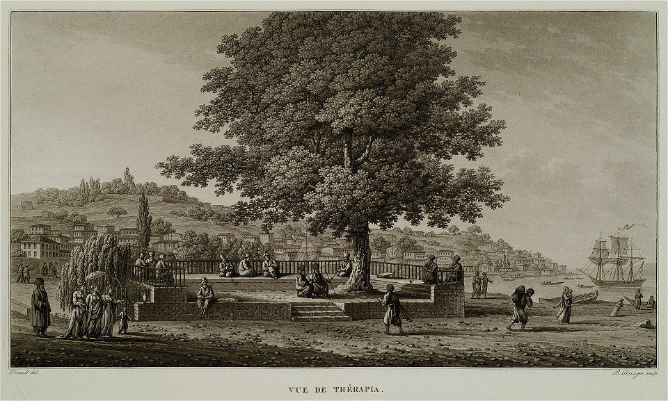 Vue de Thérapia - Pertusier Charles - 1817