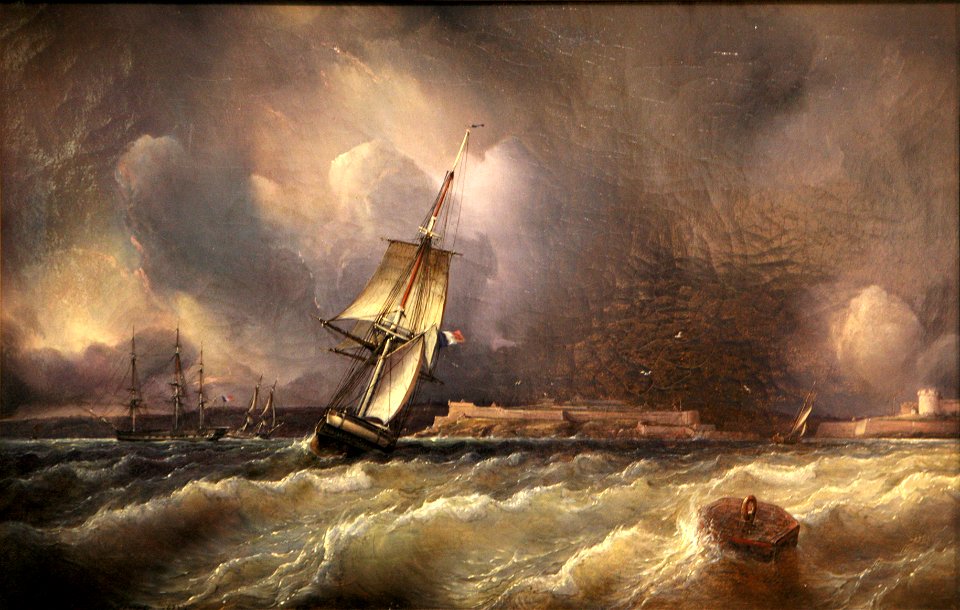 Vue de Brest prise de la Rade-Ferdinand Perrot mg 8236