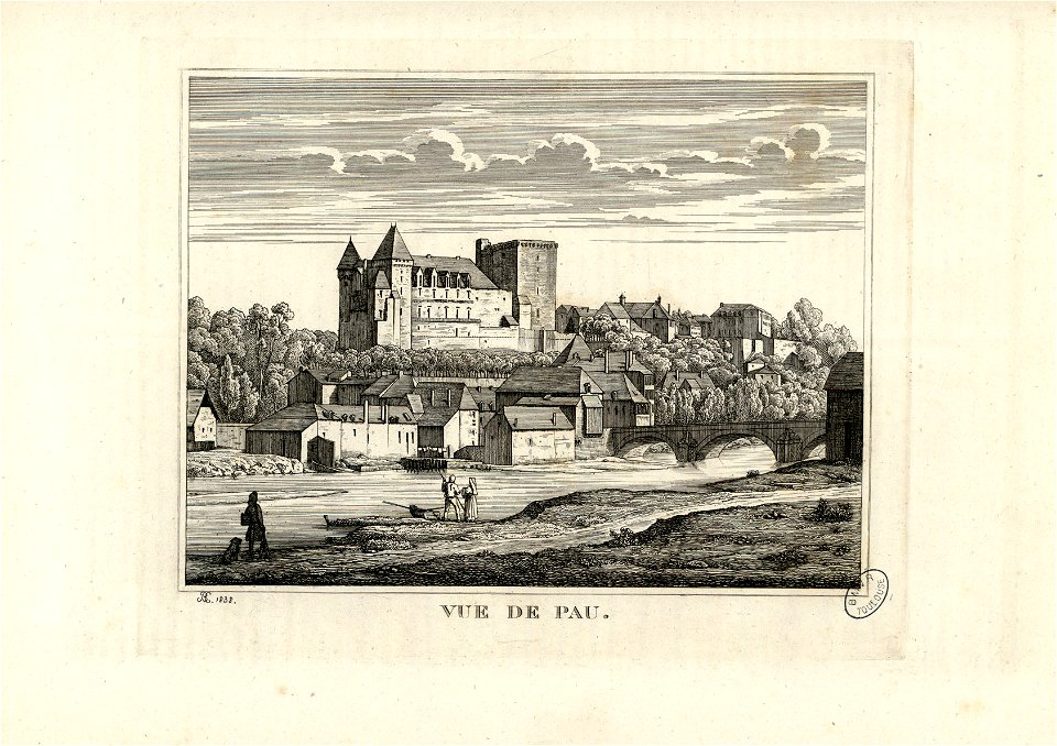 Vue de Pau - Fonds Ancely - B315556101 A PELERIN 064