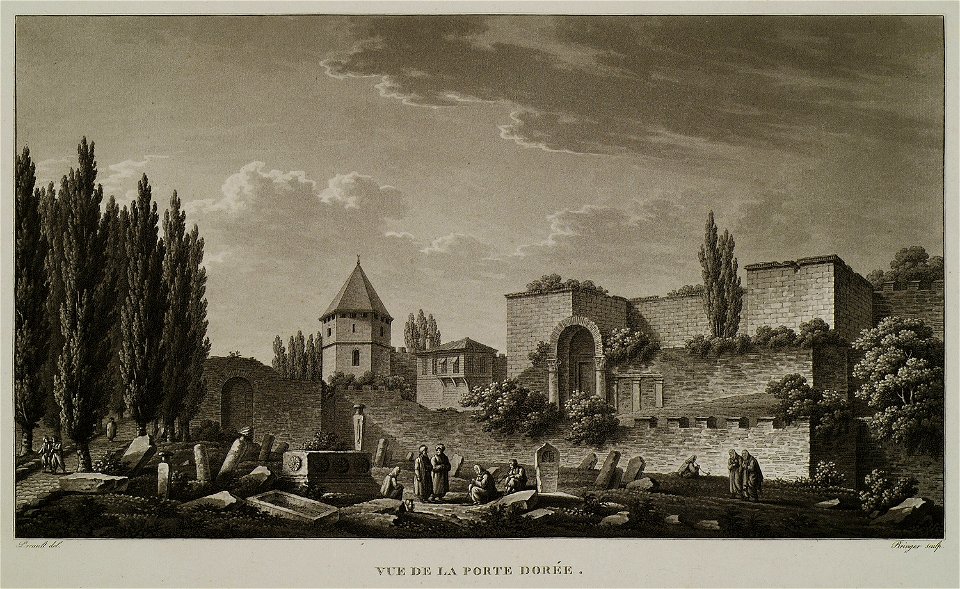 Vue de la Porte Dorée - Pertusier Charles - 1817