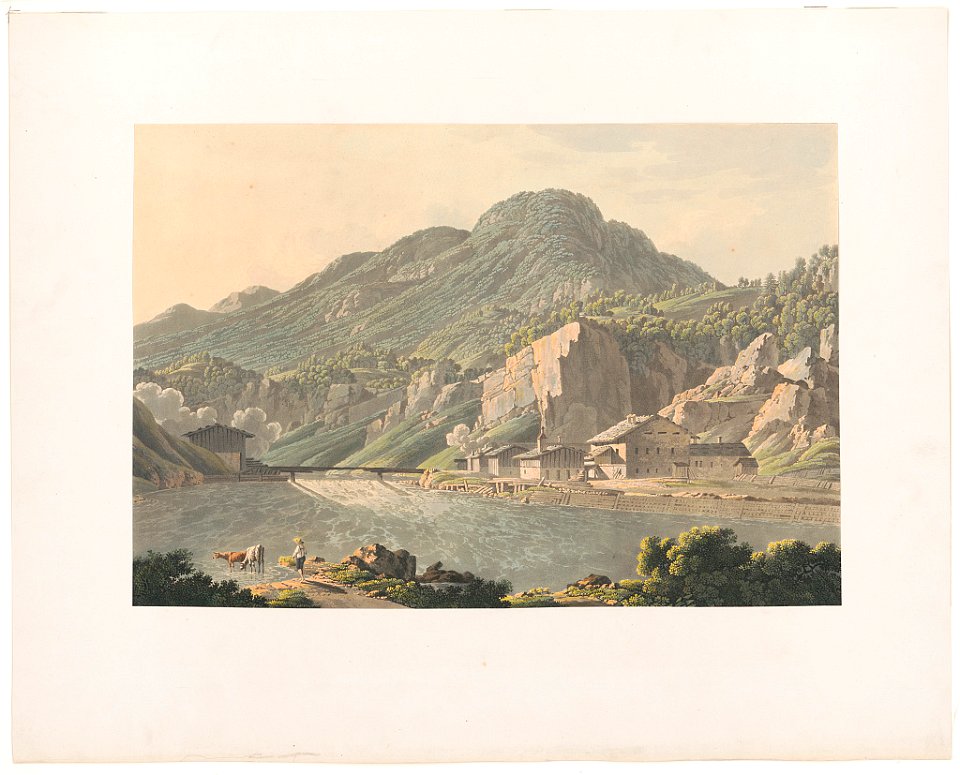 Vue de la Lendt dans le Pays de Salzbourg Ansicht von der Lendt im Salzburgischen - - Gezeig u Gest. von J.J. Strüdt. LCCN2012649717